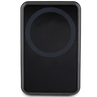 Magnētiskais portatīvais lādētājs Ferrari Metal Logo MagSafe 15W 10000mAh ar statīva funkciju (melns)