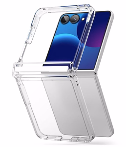 Ringke Fusion Flap maciņš modelim Samsung Galaxy Z Flip 8 – caurspīdīgs