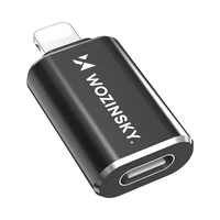 Wozinsky WALC-01 Lightning uz USB-C adapteris – melns