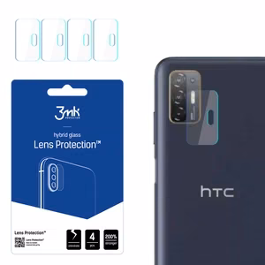 3MK FLEXIBLE GLASS LENS hibrīda stikls PROTECT HTC DESIRE 21 PRO 5G priekš 4 gab. kamerai