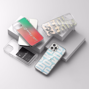 Ringke Fusion Design viedtālruņa apvalks ar TPU buferi iPhone 12 Pro Max rozā-zaļš (GNAP0028)
