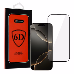 Tel Protect Full Glue 6D rūdīts stikls Iphone 16 Pro Max melns