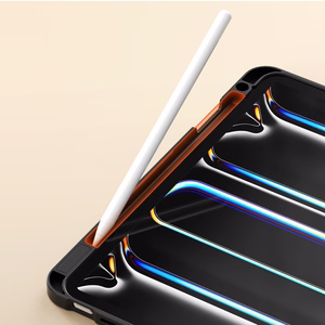 Dux Ducis Vers maciņš iPad Pro 11" (2024/2025) ar statīvu un Apple Pencil turētāju melns