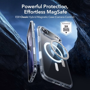 ESR Classic Hybrid MagSafe + rūdītā stikla komplekts iPhone 17 Air - caurspīdīgs