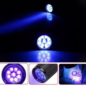 Wozinsky WLD-9L IP65 UV Flashlight for Trace Detection - Black