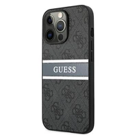 Guess GUHCP13L4GDGR iPhone 13 Pro / 13 6.1" pelēks/pelēks hardcase 4G Stripe