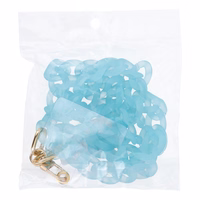 PANAMA LONG tālruņa siksniņa, piekariņš / auklas garums 80 cm (40 cm cilpā) / uz kakla – zils