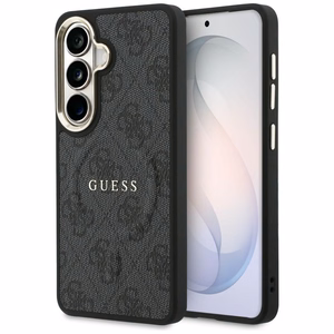 Guess maciņš 4G Embossed Ring MagSafe priekš Samsung Galaxy S26 melns