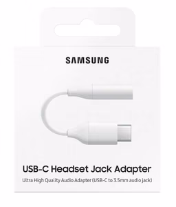 Audio adapteris oriģinālais Samsung no Type-C uz 3.5mm (EE-UC10JUWEGWW) (service pack) ar kasti