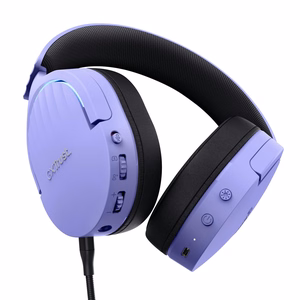 Trust GXT 491P FAYZO austiņas vadu un bezvadu galvas lente spēļu USB Type-A Bluetooth melnas, violetas
