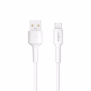Maxlife MXUC-13 kabelis USB-A - USB-C 1,0 m 3,0A balts