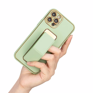 Чехол New Kickstand для iPhone 13 Pro с подставкой розовый