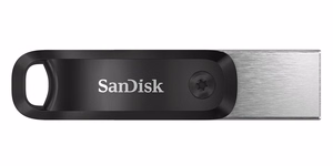SanDisk iXpand USB zibatmiņas disks 64 GB USB Type-A / Lightning 3.2 Gen 2 melns, sudrabs