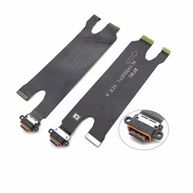 Charging Port Saderīgs ar Huawei P30 Pro Ar Flex / Plata 100% Original (Service Pack)