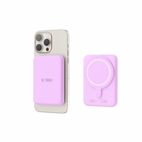 Tech-Protect LifeMag MagSafe PB10 5000mAh Portatīvais lādētājs (m) - rozā