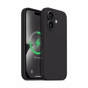 Crong Color Cover Magnetic MagSafe vāciņš ierīcei iPhone 16, melns