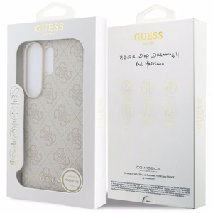 GUESS maciņš for SAMSUNG S26 Ultra GUHMS26LGF4GPI (PU 4G Classic Logo with Charm) rozā