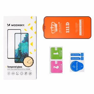 Wozinsky pilnībā līmējams rūdīts stikls Samsung Galaxy S24 Ultra ar melnu rāmi