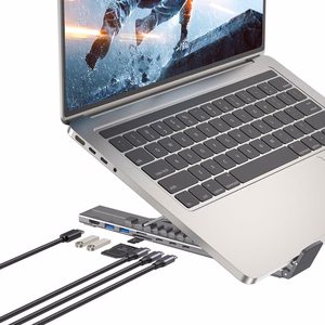 UNITEK ADJUSTABLE LAPTOP STAND + HUB