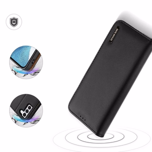 Dux Ducis Hivo viedtālruņa apvalks Samsung Galaxy S23+ atverams apvalks ar maku un RFID aizsardzību melns