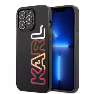 Karl Lagerfeld KLHCP13XPCOBK iPhone 13 Pro Max 6,7" melns cietais apvalks Multipink Brand