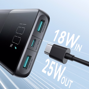 Portatīvais lādētājs Joyroom JR-PBF20 25W 10000mAh - melns