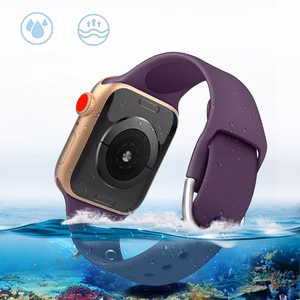 Силиконовый ремешок APS для Apple Watch 38/40/41мм ремешок для часов браслет - жёлтый