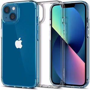 Spigen Ultra Hybrid viedtālruņa apvalks iPhone 13 - caurspīdīgs