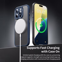 Rock Guard Touch Matte Series Magnētiskais viedtālruņa apvalks Iphone 16 Pro Max zils