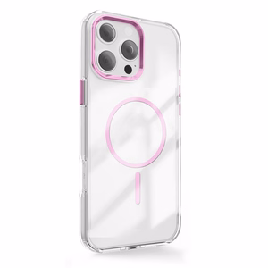Clear Thin Mag case for iPhone 17 Air 6,6" pink