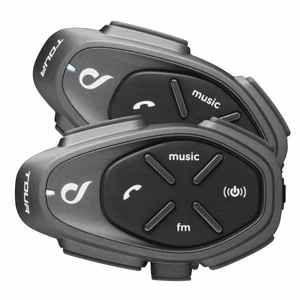 Interphone TOUR HD motocikla interkomss 1500 m 2 gab. melns