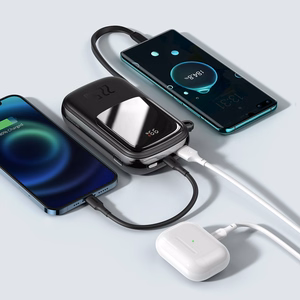 Baseus portatīvais lādētājs 20000mAh Qpow Pro - USB + Type C - PD 22,5W ar Type C kabeli (PPQD060301) melna