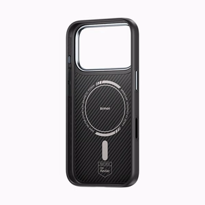 Benks Magnetic Armor Pro Kevlar Чехол Metal Frame 600D (A070) для Iphone 17 Pro Max чёрный (Camera Control Button)