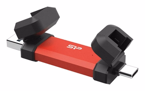 Silicon Power DS72 USB zibatmiņa 500 GB USB Type-A / USB Type-C 3.2 Gen 2 (3.1 Gen 2) sarkana