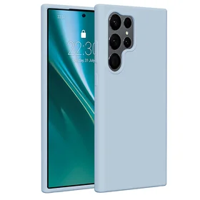 Etteri silikona viedtālruņa apvalks Samsung Galaxy S23 Ultra gaiši zils