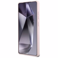 Karl Lagerfeld silikona dubulto galvu un apļa magnētiskais Samsung Galaxy S25 Ultra viedtālruņa apvalks rozā