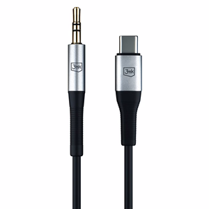 Audio kabelis 3mk USB-C uz 3,5 mm 1,0 m melns