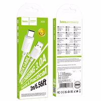 Kabelis USB A uz USB C Hoco 3A 2 m X88 balts