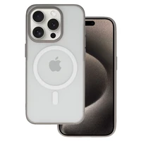 Smooth Feeling Magsafe Viedtālruņa apvalks Iphone 15 Plus titāniskais