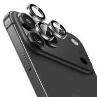 Benks Grūdinātais stikls Glass Warrior Metāla objektīva aizsargstikls kamerai Iphone 17 Pro/17 Pro Max (3 gab.) melns