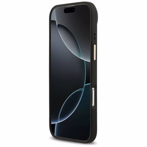 GUESS apvalks IPHONE 17 Air saderīgs ar MagSafe GUHMP17MP4MSEGCK (PU 4G ar klasisko) melns