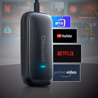 Bezvadu CarPlay/Android Auto Adapteris Ottocast Play2Video Ultra melns