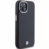 BMW Signature Wrapped Metal Magnētiskais viedtālruņa apvalks iPhone 15/14/13 - melns