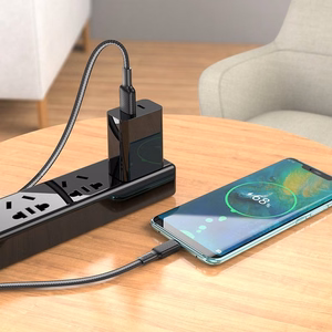 Kabelis USB A uz USB C Hoco 3A 1 m X69 melns balts