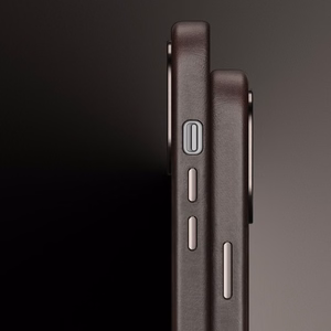 Dux Ducis Naples iPhone 14 Plus ādas apvalks (saderīgs ar MagSafe) tumši brūns