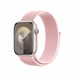 Спортивный нейлоновый ремешок Crong Nylon для Apple Watch 38/40/41/42 мм, пудрово-розовый