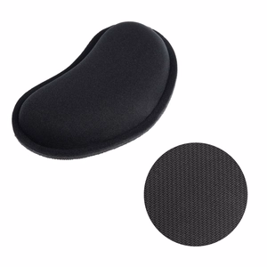 Ergonomisks plaukstas paliktnis 130 x 78 x 25 mm melns