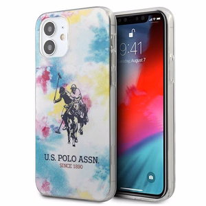 US Polo USHCP12SPCUSML iPhone 12 mini 5,4" viedtālruņa apvalks - daudzkrāsains Tie & Dye Collection
