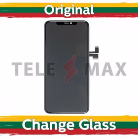LCD Displejs Saderīgs ar iPhone 11 Pro Max Melns (Telemax Renewed)