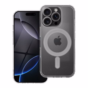 Case for iPhone 16 PRO Clear Mag Cover (STR / CAMERA PROTECTION) compatible with MagSafe transparent